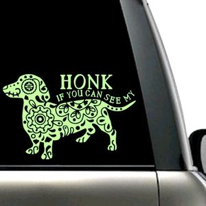 Custom vinyl decal - Honk if you can see my Weiner